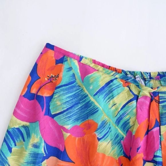 Vintage Norton McKaughton  Floral Mini Skirt Size 12 - Picture 11 of 12